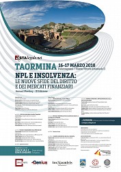 Convegno a Taormina dal 16 al 17 Marzo 2018 (NPL e insolvenze)