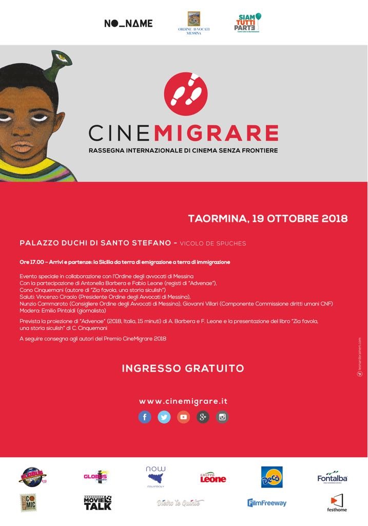 Evento formativo del 19.10.2018 - Taormina  Cinemigrare 