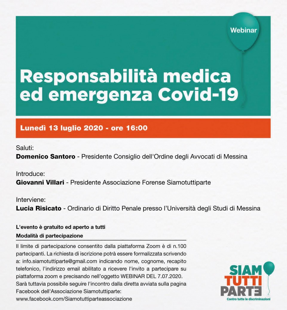 Responsabilità medica ed emergenza covid19