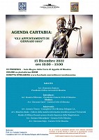 Agenda Cartabia - gli appuntamenti di gennaio