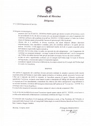 31.03.2020 Tribunale di Messina - disposizioni di servizio