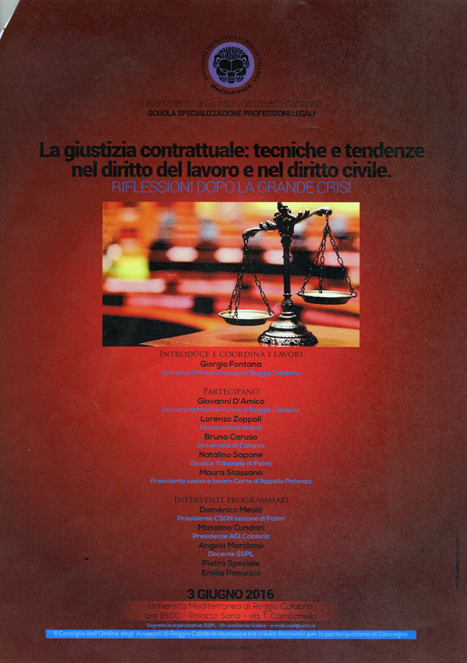La giustizia contrattuale: tecniche e tendenze nel diritto del lavoro e nel diritto civile